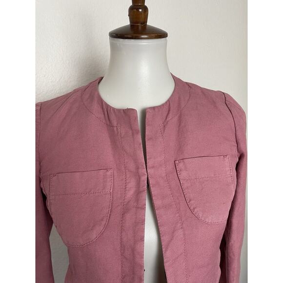 Sisley Jacket Blazer Single Breast Cotton Linen - Picture 2 of 12